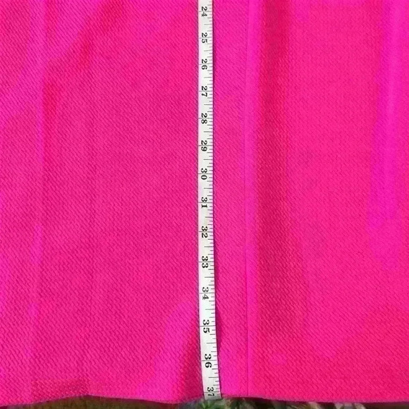 Vince Camuto NWT Appliqué Sleeveless Shift Dress Hot Pink & White Women Size 14 - Picture 9 of 13